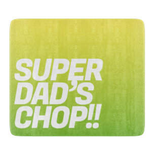 Super Vater Chop Funny message Schneidebrett
