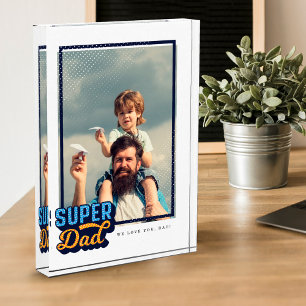 Super Vater Comic Book Foto Geschenk für Vater Kee