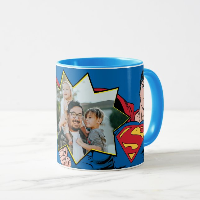 Super Vater Custom Foto Tasse (VorderseiteRechts)