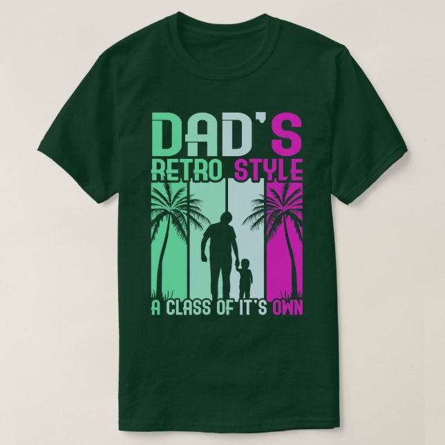 Super Vater Daddy Best Vater Papa Fathers Day 4 T-Shirt (Design vorne)