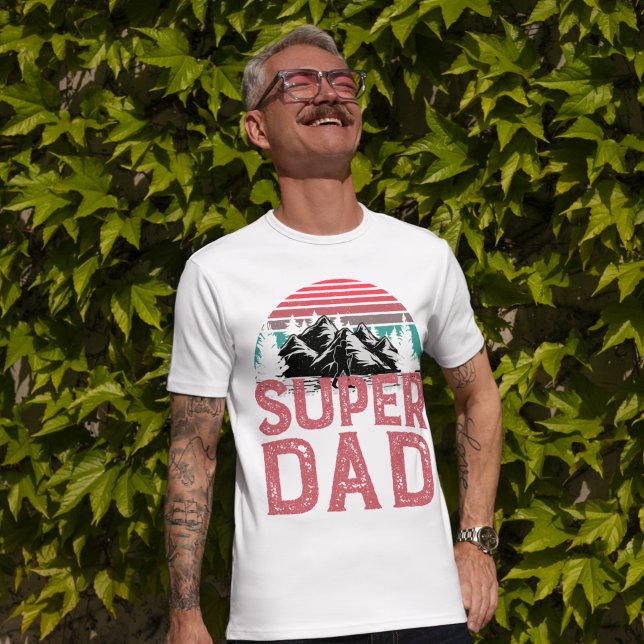 Super Vater der Mann der Mythos der Legende Gesche T-Shirt (Super Dad The Man The Myth The Legend T-Shirt Gift)