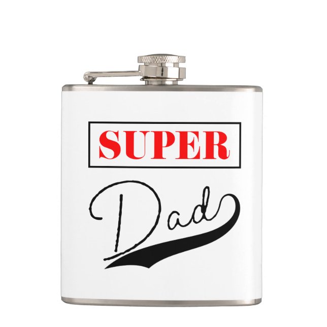 Super Vater Flachmann (Vorderseite)