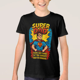 Super Vater Geschenk - Vatertag Superhero Comic Tri-Blend Shirt