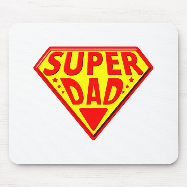 Super Vater - Glücklicher Tag der Väter Mousepad (Vorne)