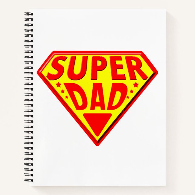 Super Vater - Glücklicher Tag der Väter Notizbuch (Vorderseite)