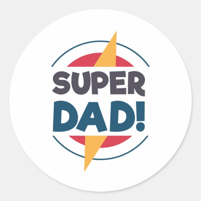 Super Vater Happy Vatertag | Aufkleber (Vorderseite)