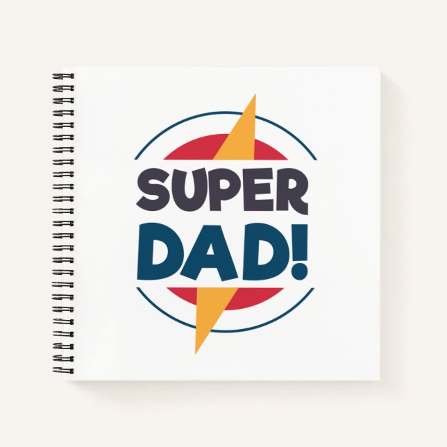 Super Vater Happy Vatertag | Notebook Notizbuch (Vorderseite)