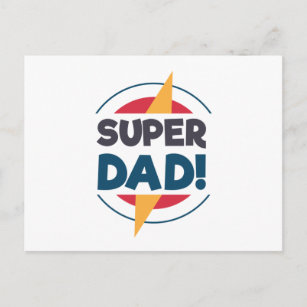 Super Vater Happy Vatertag   Postkarte