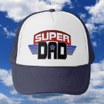 Super Vater Hats Truckerkappe<br><div class="desc">Großartiges Geschenk für Vater am Vatertag, Geburtstag oder jeden Tag.</div>