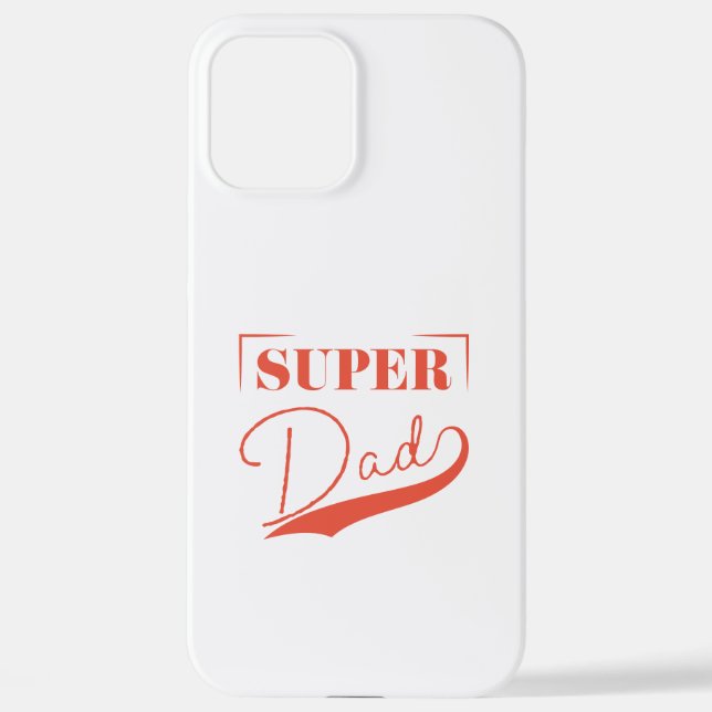 Super Vater iPhone Hülle (Rückseite)