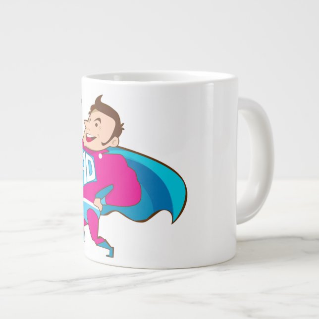 SUPER VATER Jumbo-Tasse (Vorderseite Rechts)
