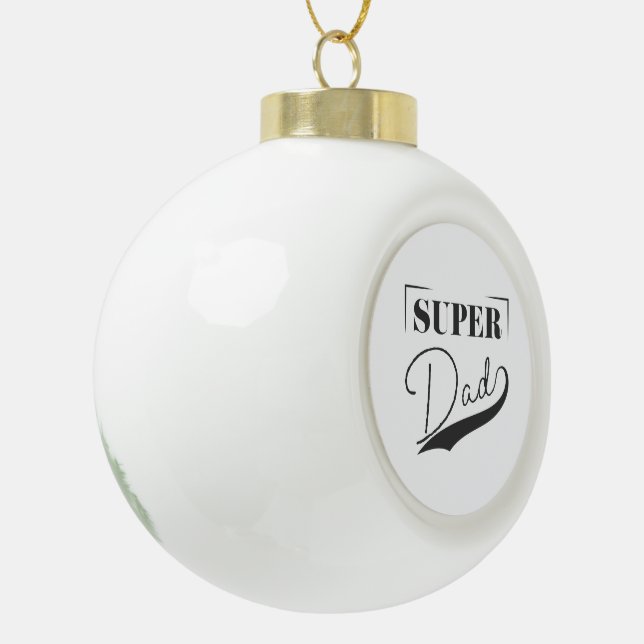 Super Vater Keramik Kugel-Ornament (Links)