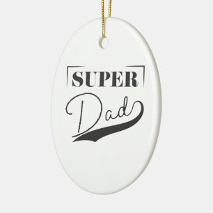 Super Vater Keramik Ornament