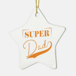 Super Vater Keramik Ornament
