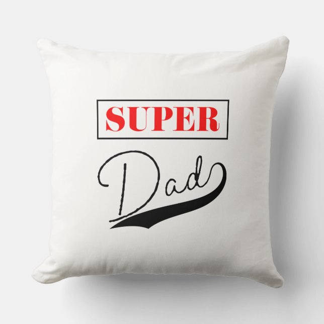 Super Vater Kissen (Vorderseite)