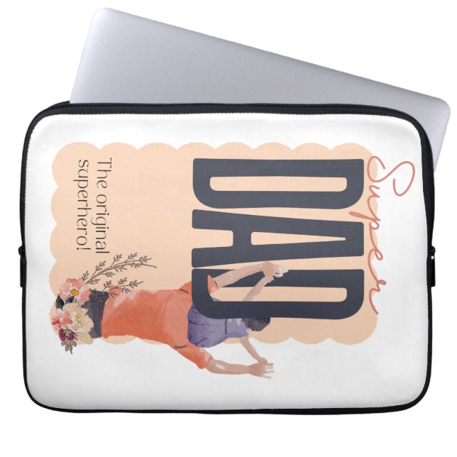 Super Vater Laptopschutzhülle (Vorderseite)