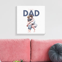 Super Vater Leinwanddruck