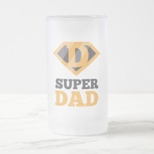 Super Vater Mattiert Glass Beer Tasse