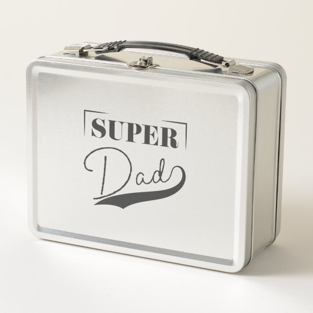 Super Vater Metall Brotdose (Vorderseite)