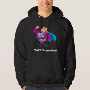 Super Vater mit Seinem Individuelle Name Hoodie