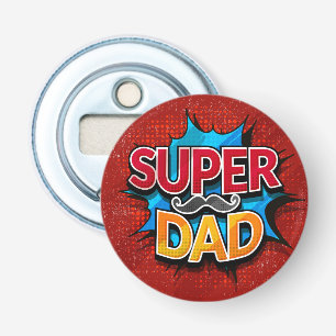 Super Vater Mustache Modern Grunge Flaschenöffner