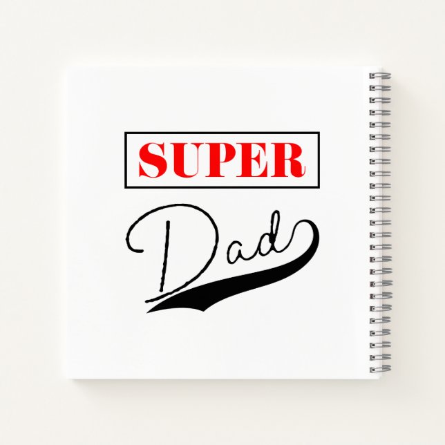 Super Vater Notizbuch (Rückseite)