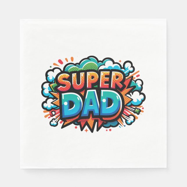 Super Vater Serviette (Vorderseite)