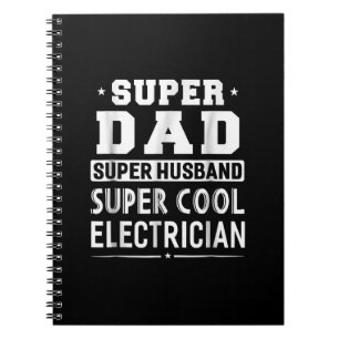 Super Vater Super Husband Super Electrical Mens Notizblock