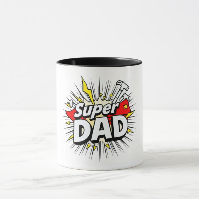 Super Vater Tasse - Das ultimative Heldengeschenk (Zentrum)