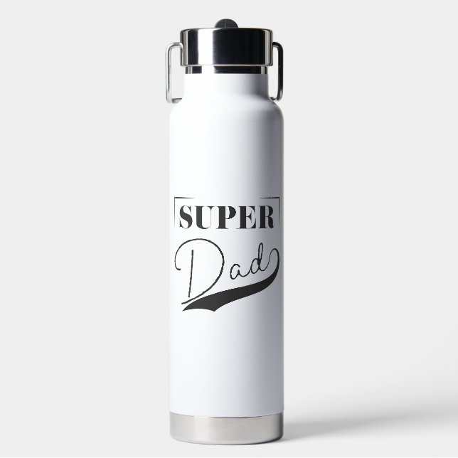 Super Vater Trinkflasche (Vorderseite)