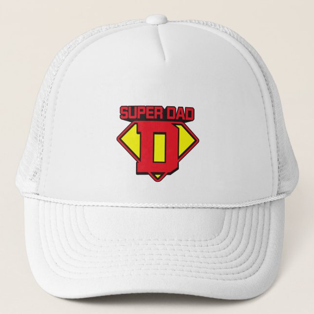 Super Vater 🦸 ‍ ♂️ 💪 Truckerkappe (Vorderseite)