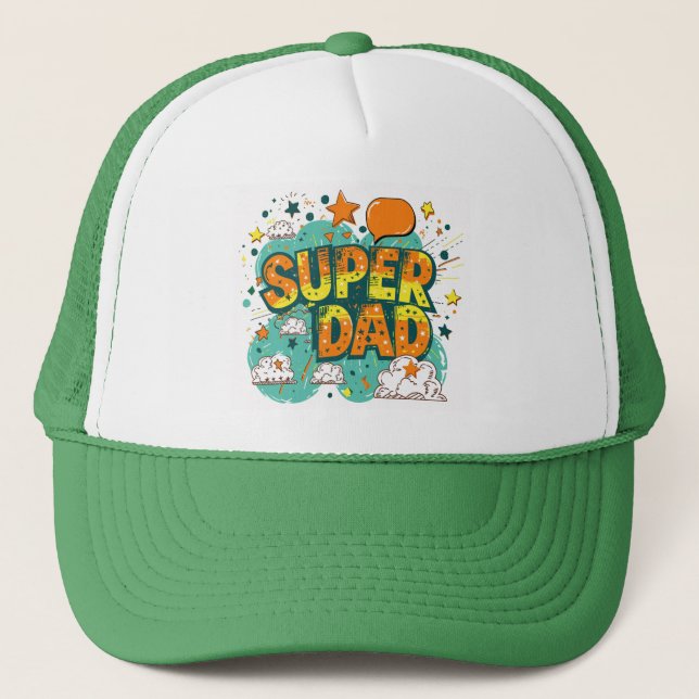 Super Vater Truckerkappe (Vorderseite)