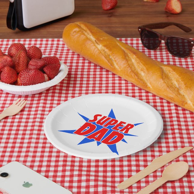 Super Vater Vatertag Party Teller (Von Creator hochgeladen)