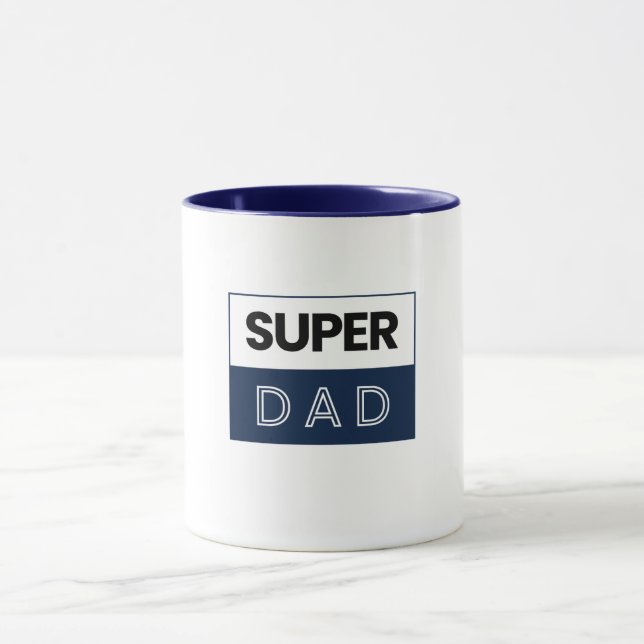 SUPER VATER Vatertag Tasse (Zentrum)