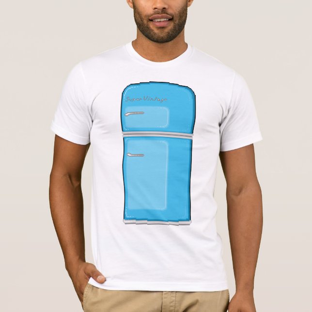 Super Vintager Kühlschrank T-Shirt (Vorderseite)