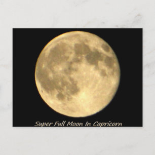 Super Vollmond in Capricorn II Postkarte