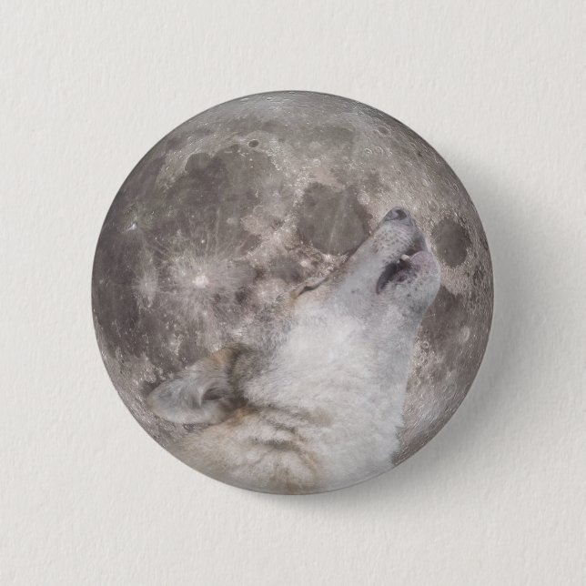 Super Wolf Moon Button (Vorderseite)