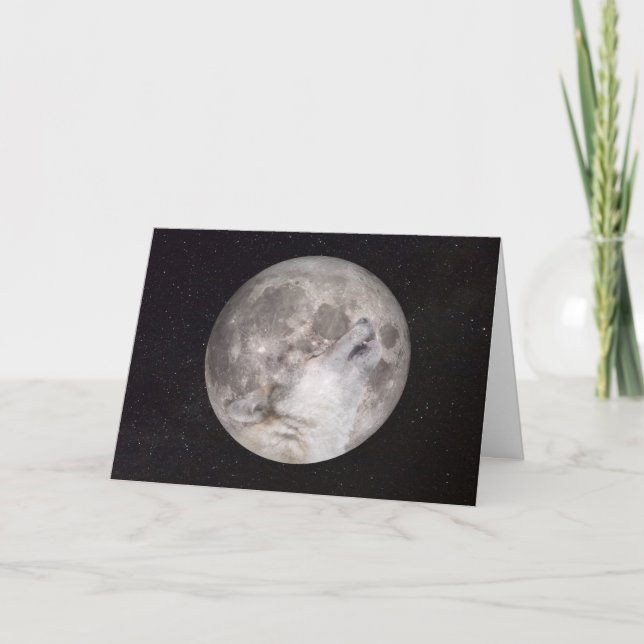 Super Wolf Moon Karte (Vorderseite)