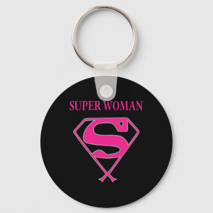 Super Woman (Brustkrebs-Bewusstsein) Schlüsselanhänger
