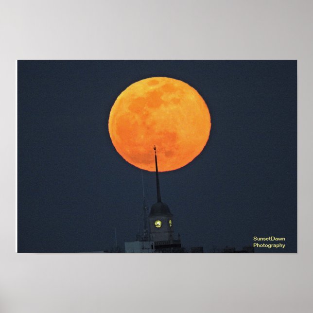 Super Worm Moon Rise Poster (Vorne)