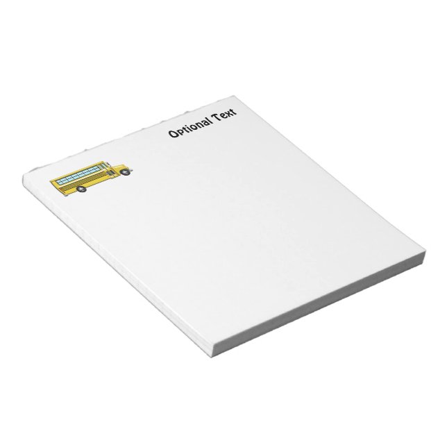 Super Yellow School Bus Notizblock (angewinkelt)