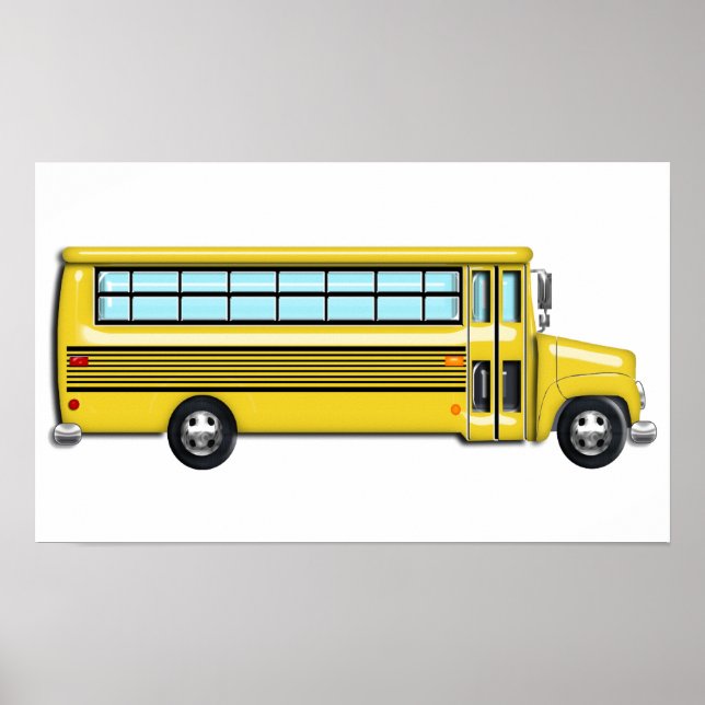 Super Yellow School Bus Poster (Vorne)