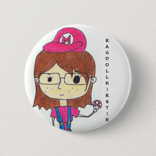 SuperAussenseiter-Mädchen Button