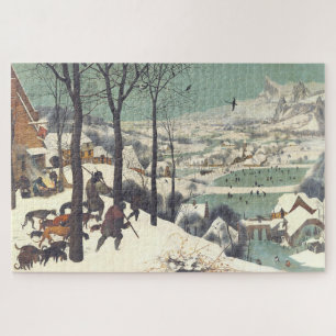 Superb "Jäger im Schnee" Pieter Bruegel 1565, Puzzle