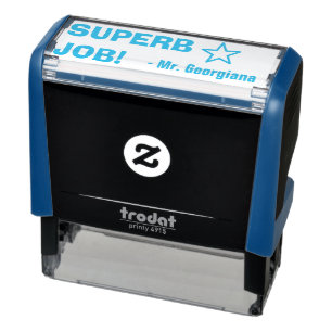 "SUPERB JOB!" Briefmarke für die Kennzeichnung von Permastempel