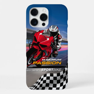 Superbike-Rennsport-Maximale-Leidenschaft-Biker-Gr iPhone 16 Pro Max Hülle