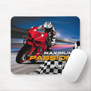Superbike-Rennsport-Maximale-Leidenschaft-Biker-Gr Mousepad