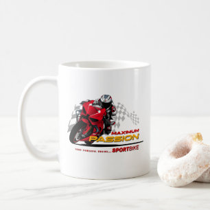 Superbike-Rennsport-Maximum-Passion-Biker-Grafik # Kaffeetasse