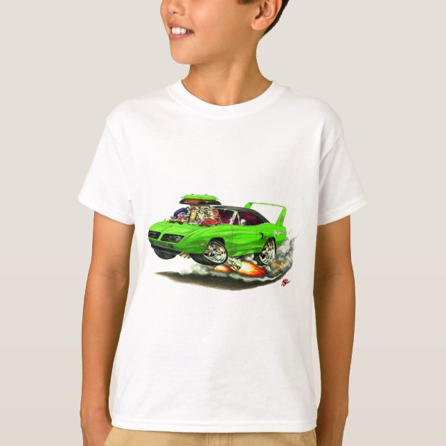 Superbird grünes Auto 1970 T-Shirt (Vorderseite)
