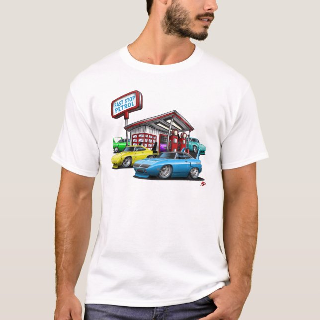 Superbird Tankstelle 1970 T-Shirt (Vorderseite)